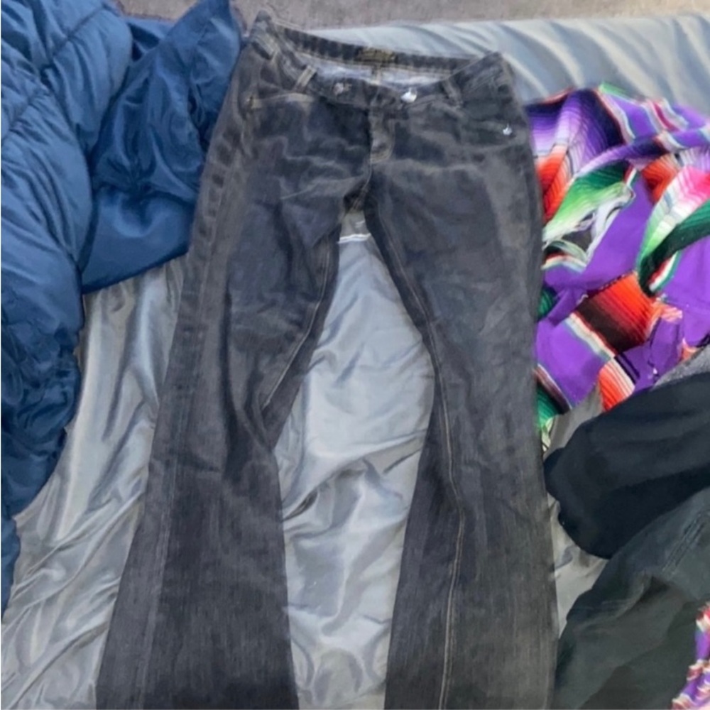 Y2K black wash jeans